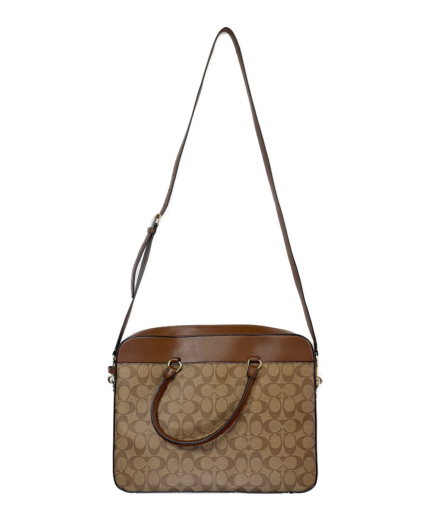 COACH コーチ　ブリーフケース　2way EOS-5310 ブラウン 本革 COACH コーチ ブリーフケース 2way EOS-5310 ブラウン 本革 中古・古着