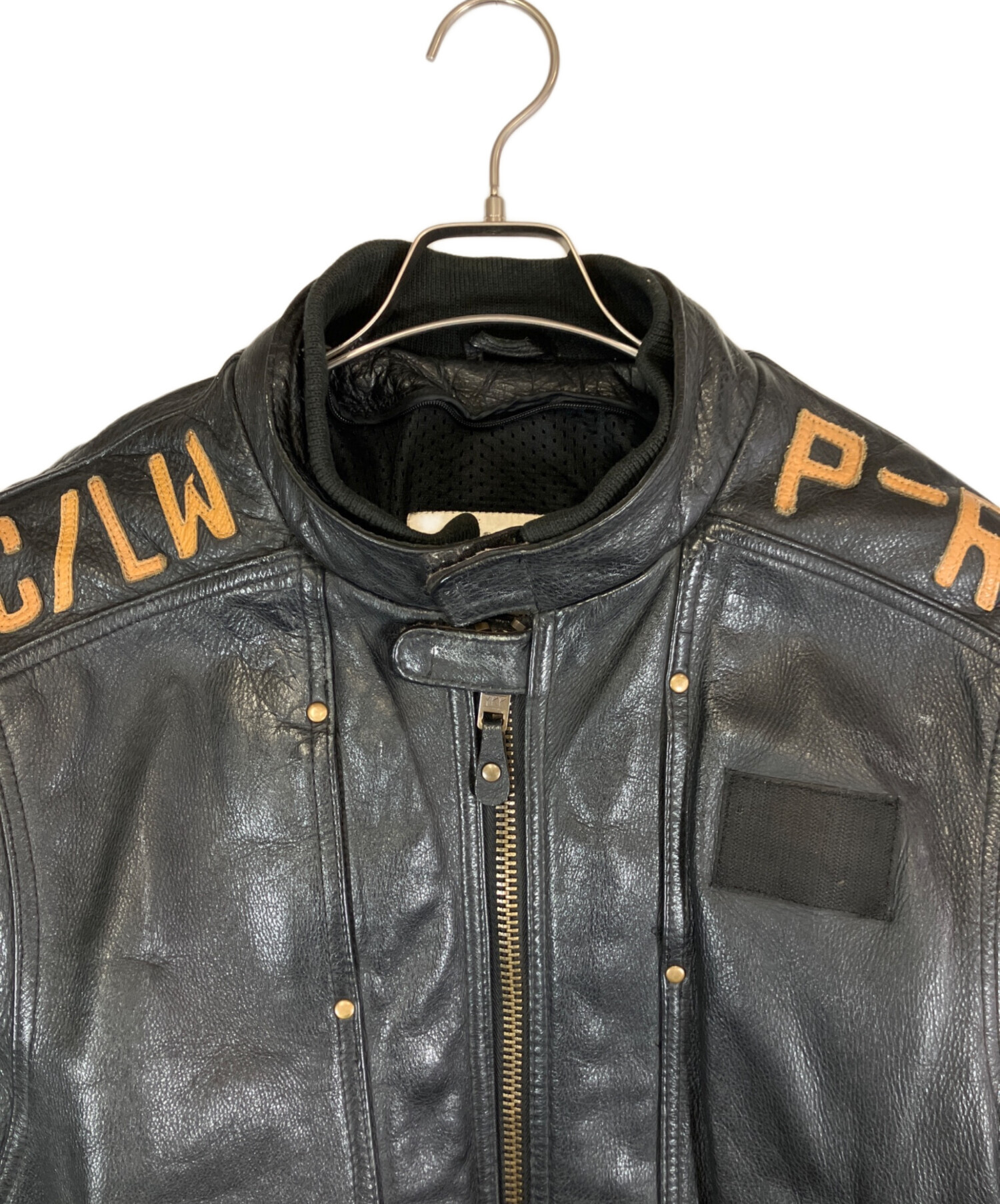 中古・古着通販】KADOYA (カドヤ) レザージャケット ブラック サイズ