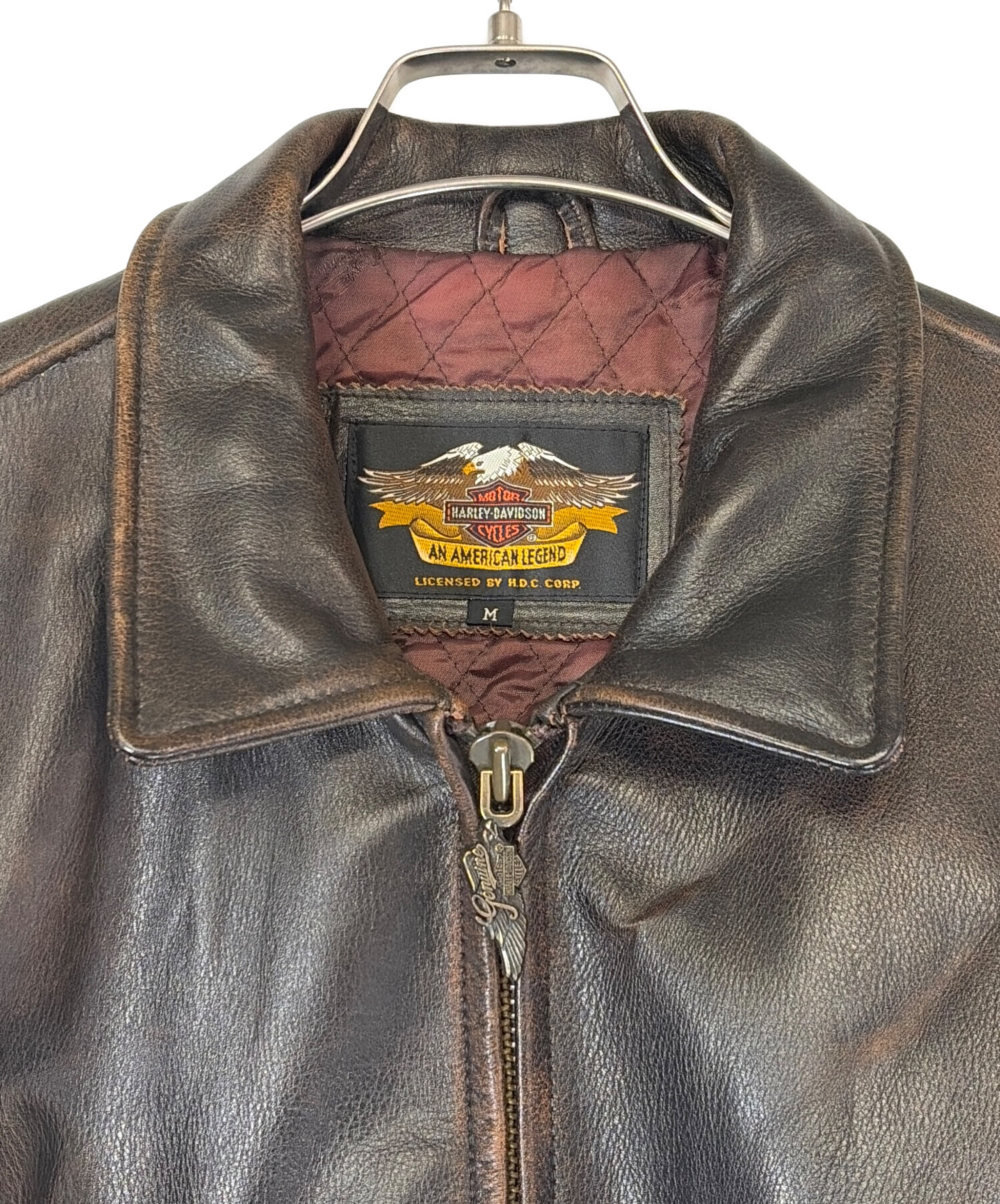 【SALE】90sハーレーダビッドソン本革 レザージャケットXLブラウン 中古・古着通販】HARLEY-DAVIDSON (ハーレーダビッドソン) レザー
