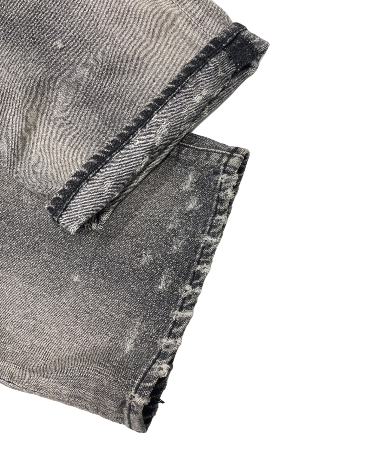 中古・古着通販】ANCELLM (アンセルム) DAMAGE DENIM STRAIGHT 5P PANT