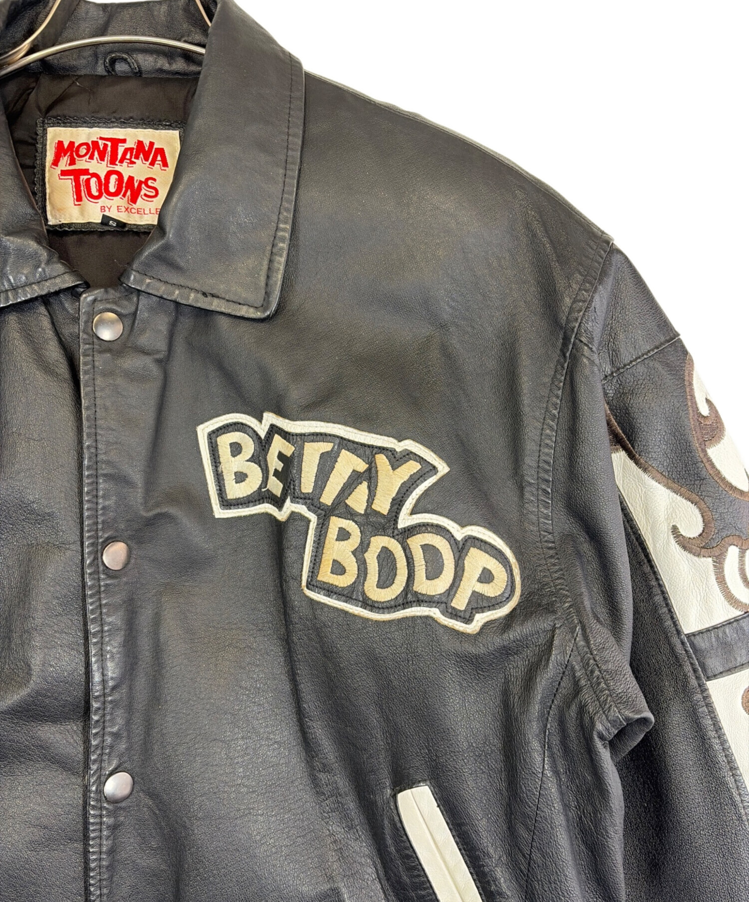 90s MONTANA TOONS] POPEYE レザージャケット M 1992 Montana Toons