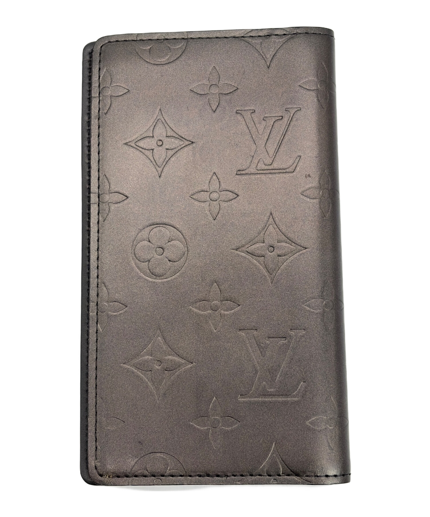 中古・古着通販】LOUIS VUITTON (ルイ ヴィトン) 手帳カバー グレー