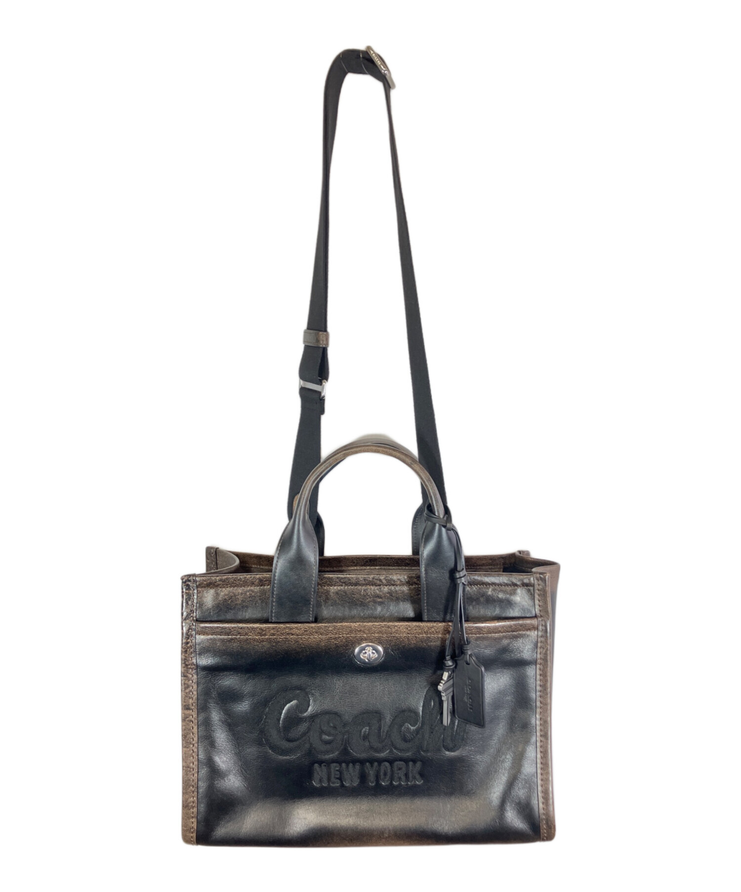 COACH コーチ レザートートバッグ F10288 A4可 ヴィンテージ 中古・古着通販】COACH (コーチ) トートバッグ ブラウン｜ブランド