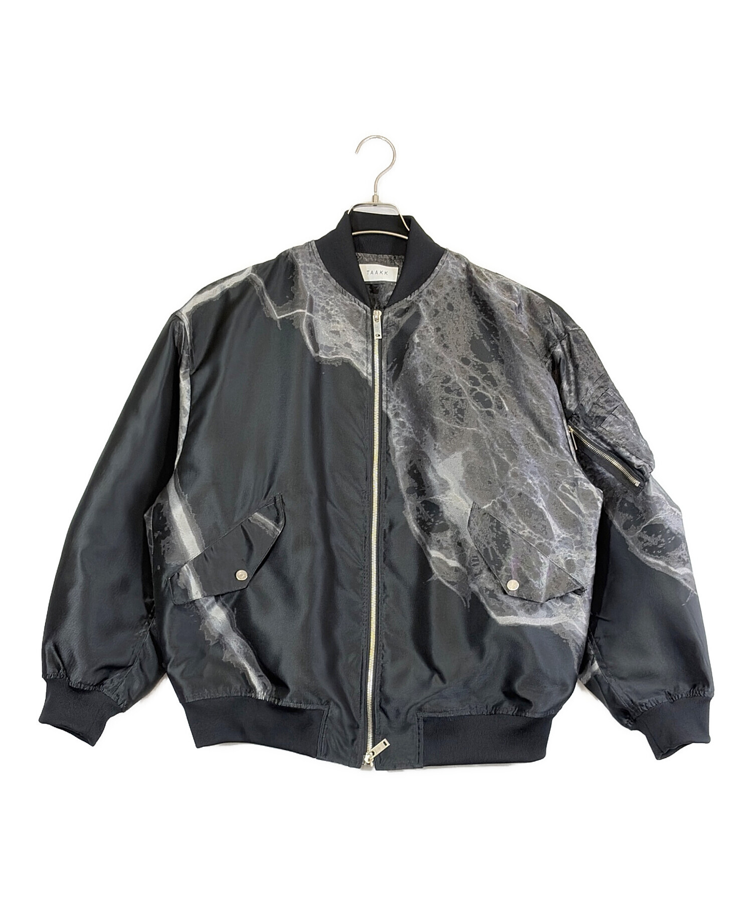 中古・古着通販】TAAKK (ターク) WEAR THE EARTH MA-1 JACKET ブラック