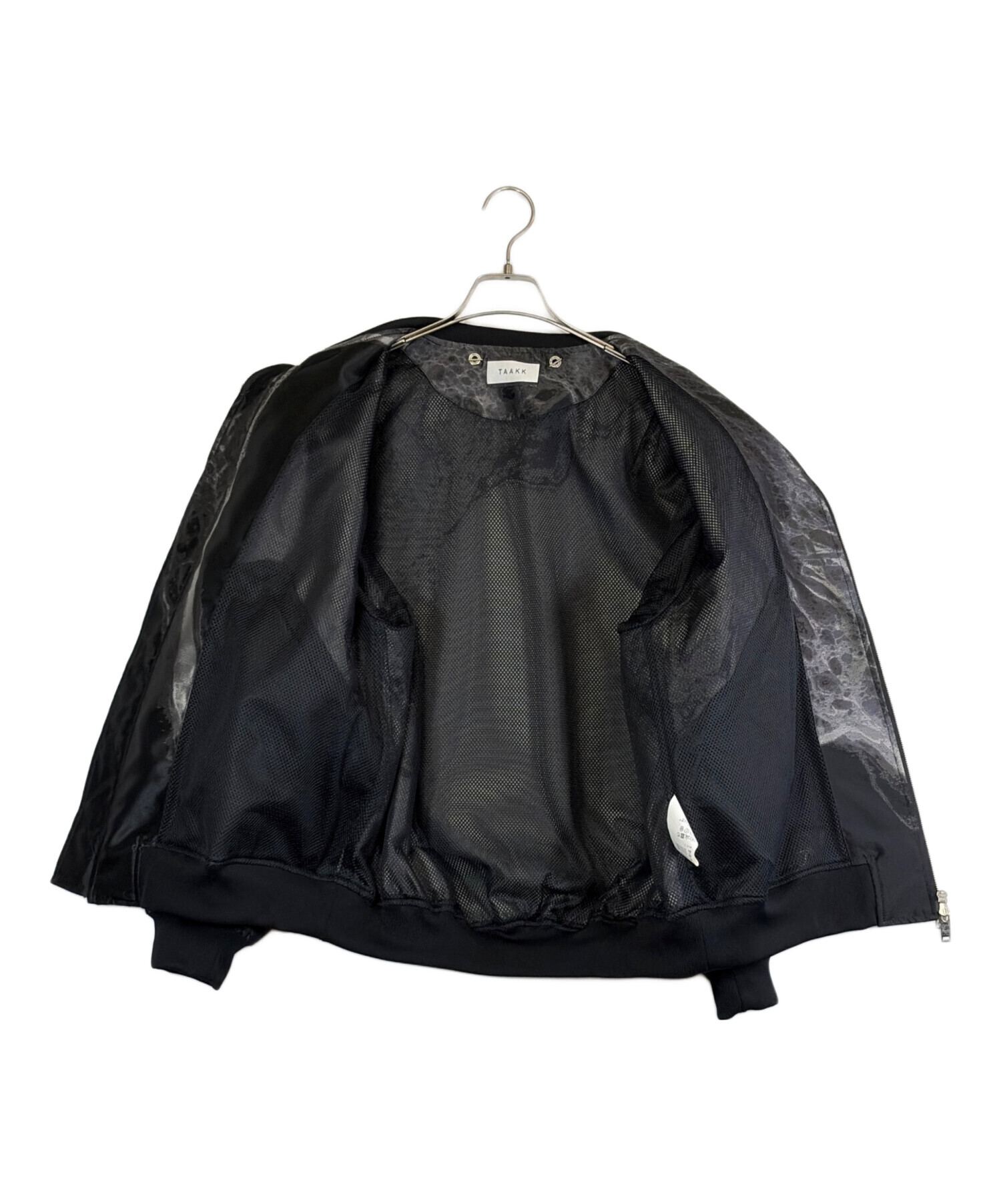 中古・古着通販】TAAKK (ターク) WEAR THE EARTH MA-1 JACKET ブラック