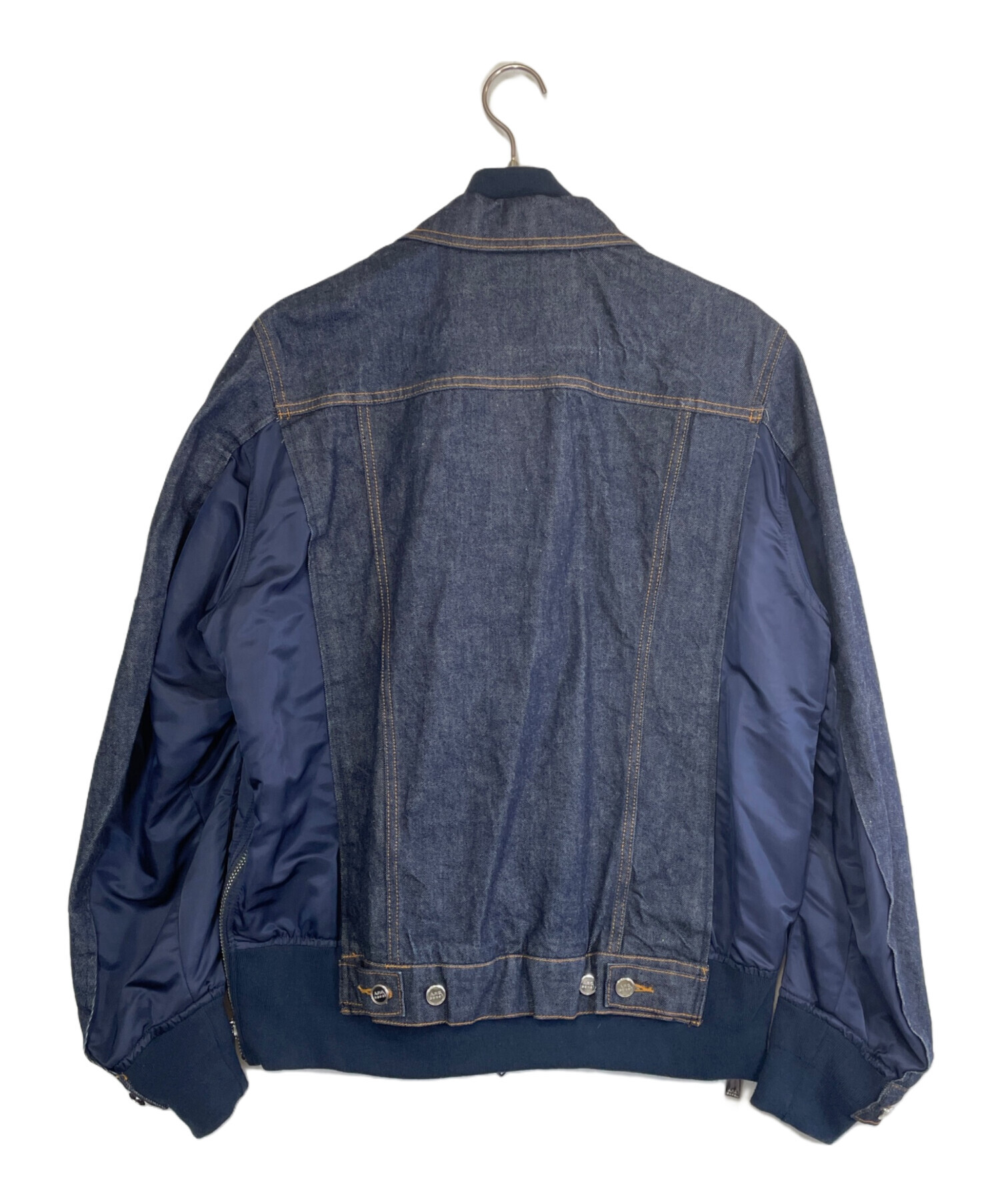 A.P.C. ダークデニムジャケット Sサイズ　古着 中古・古着通販】A.P.C. (アーペーセー) sacai (サカイ) ドッキング