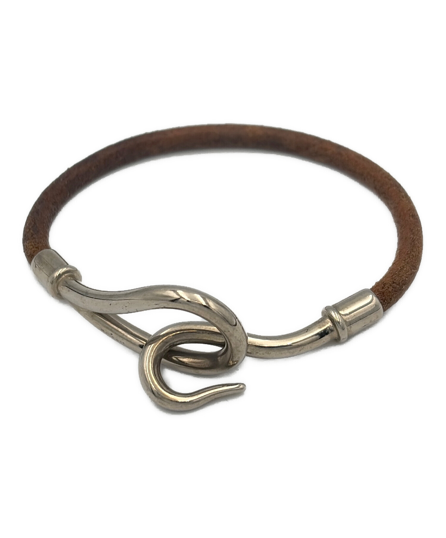 HERMES ジャンボ ブレスレット ブラウン エルメス 中古・古着通販】HERMES (エルメス) ジャンボブレスレット ブラウン