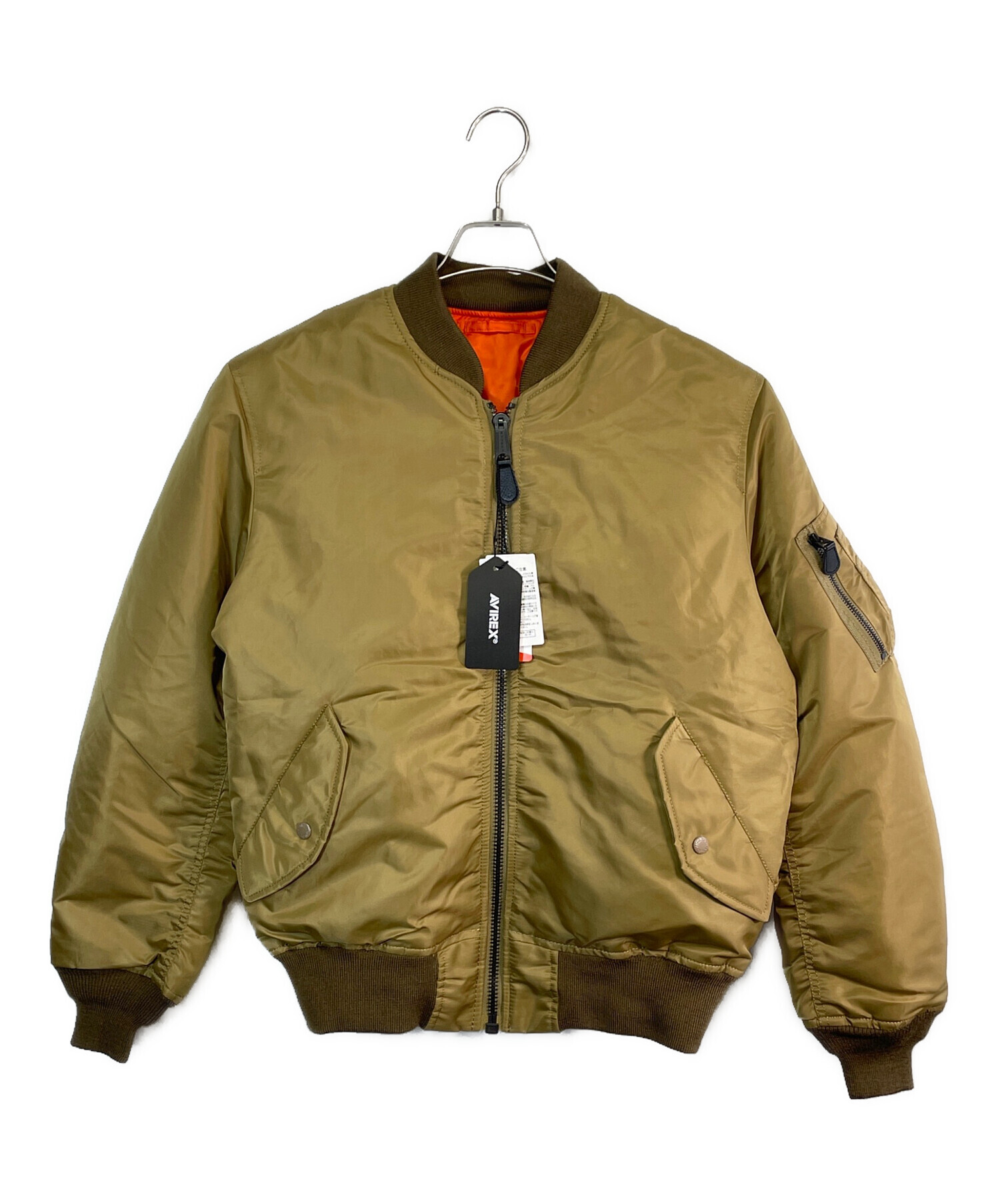 中古・古着通販】AVIREX (アヴィレックス) MA-1ジャケット カーキ
