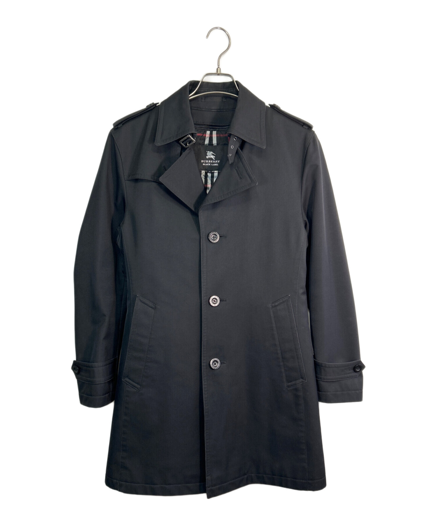 BURBERRY BLACK LABEL ブラックトレンチコート 中古・古着通販】BURBERRY BLACK LABEL (バーバリーブラックレーベル