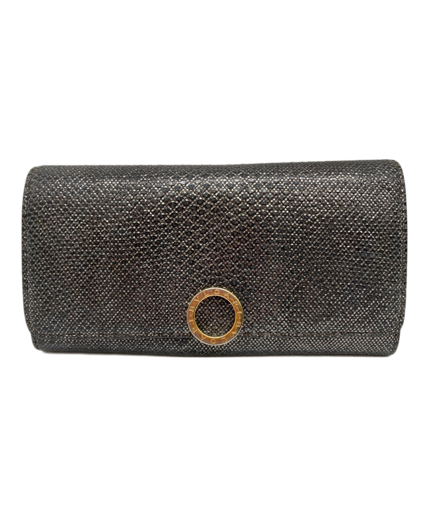 中古・古着通販】BVLGARI (ブルガリ) 長財布 グレー｜ブランド・古着 