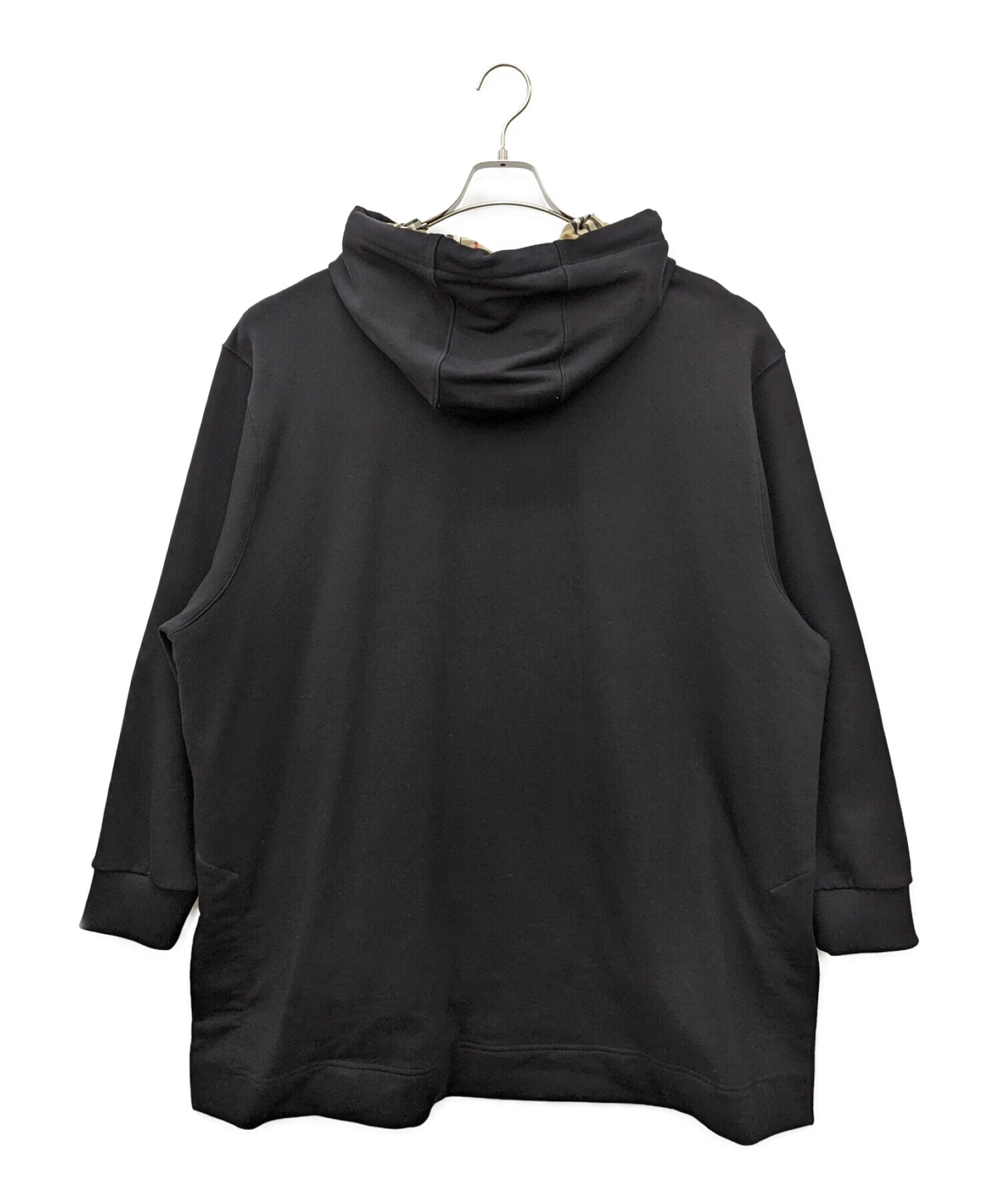 BURBERRY LONDON オーバーサイジング パーカー ブラック S BURBERRY LONDON オーバーサイジング パーカー ブラック S