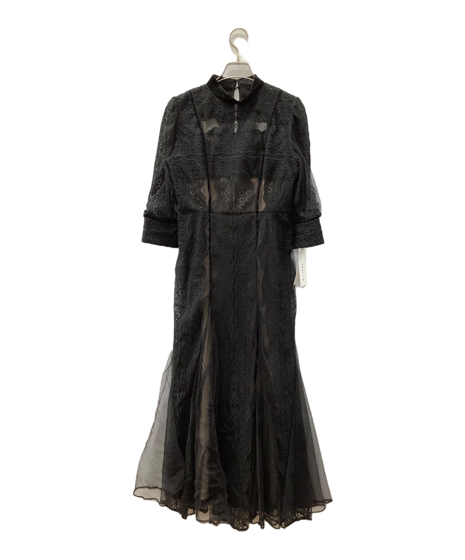 中古・古着通販】FRAY ID (フレイ アイディー) ストライプレースドレス