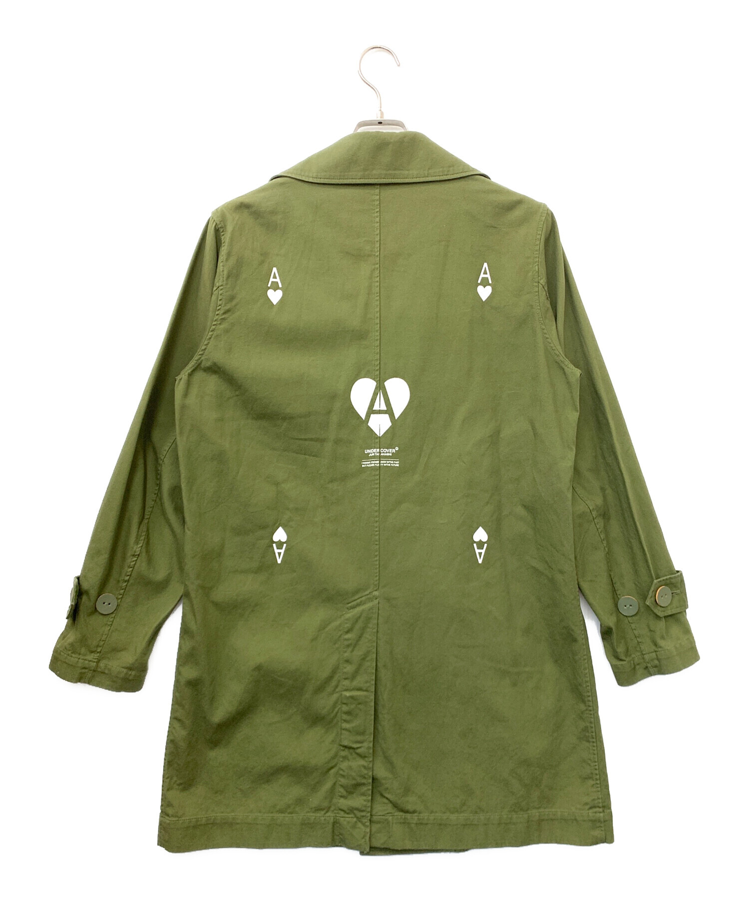 UNDERCOVER x PSYCHO コラボ 比翼ステンカラーコート UNDERCOVER x PSYCHO コラボ 比翼ステンカラーコート 美品 UNDERCOVER