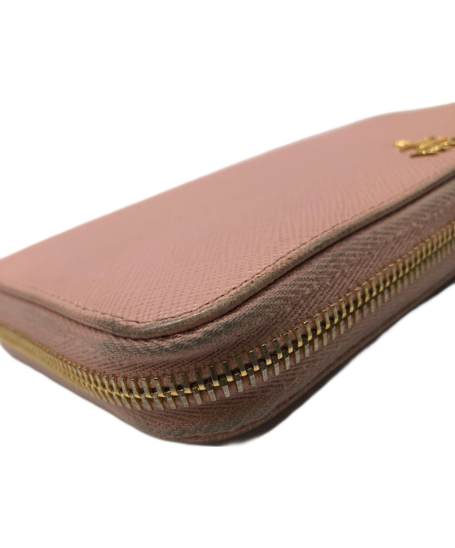 プラダZIPウォレット 中古・古着通販】PRADA (プラダ) ラウンドジップウォレット／ROUND ZIP