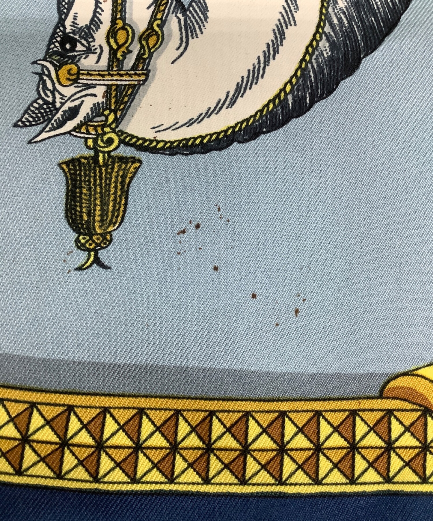 中古・古着通販】HERMES (エルメス) カレ90 GRAND APPARAT ブルー