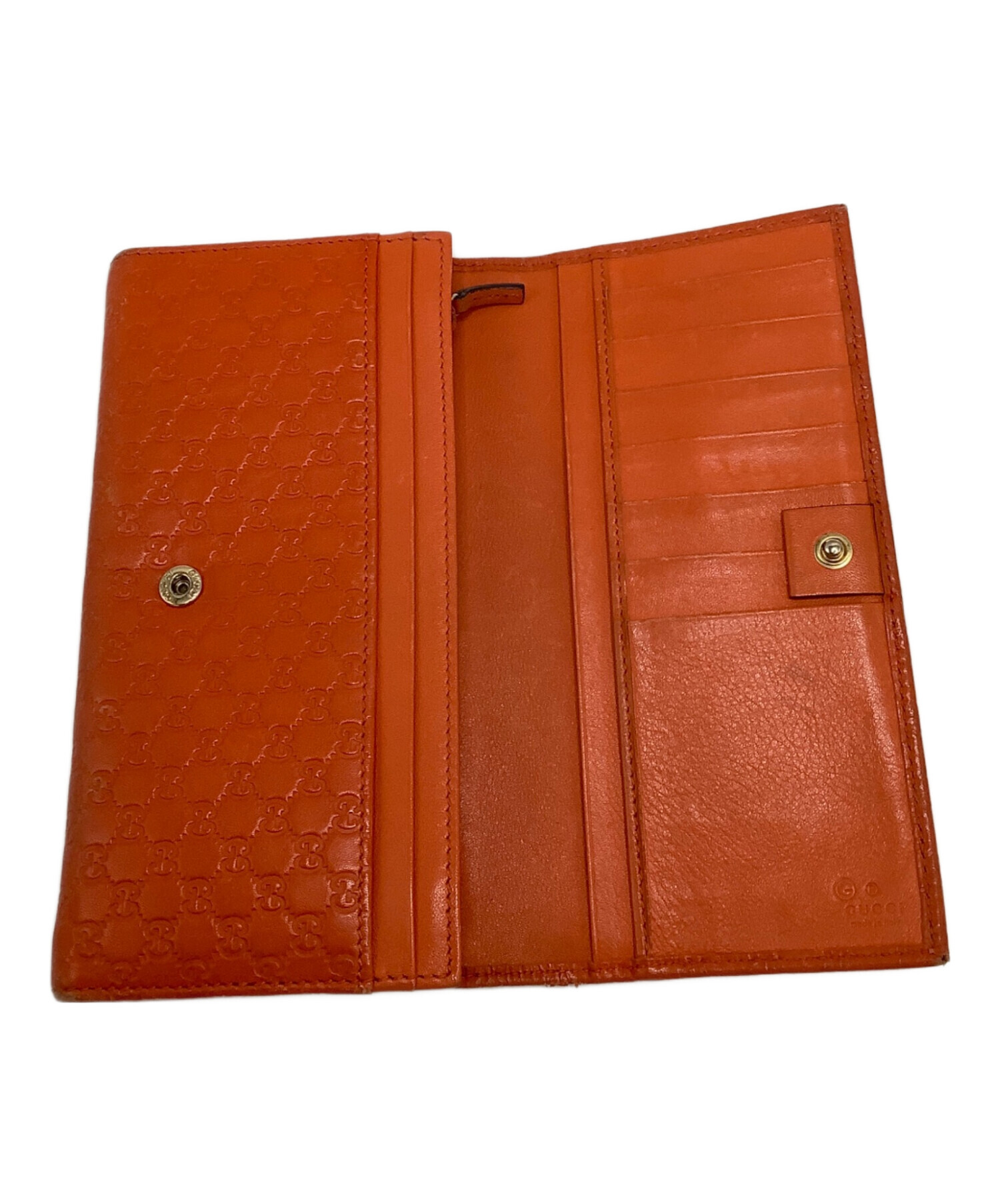 中古・古着通販】GUCCI (グッチ) 長財布 オレンジ｜ブランド・古着通販