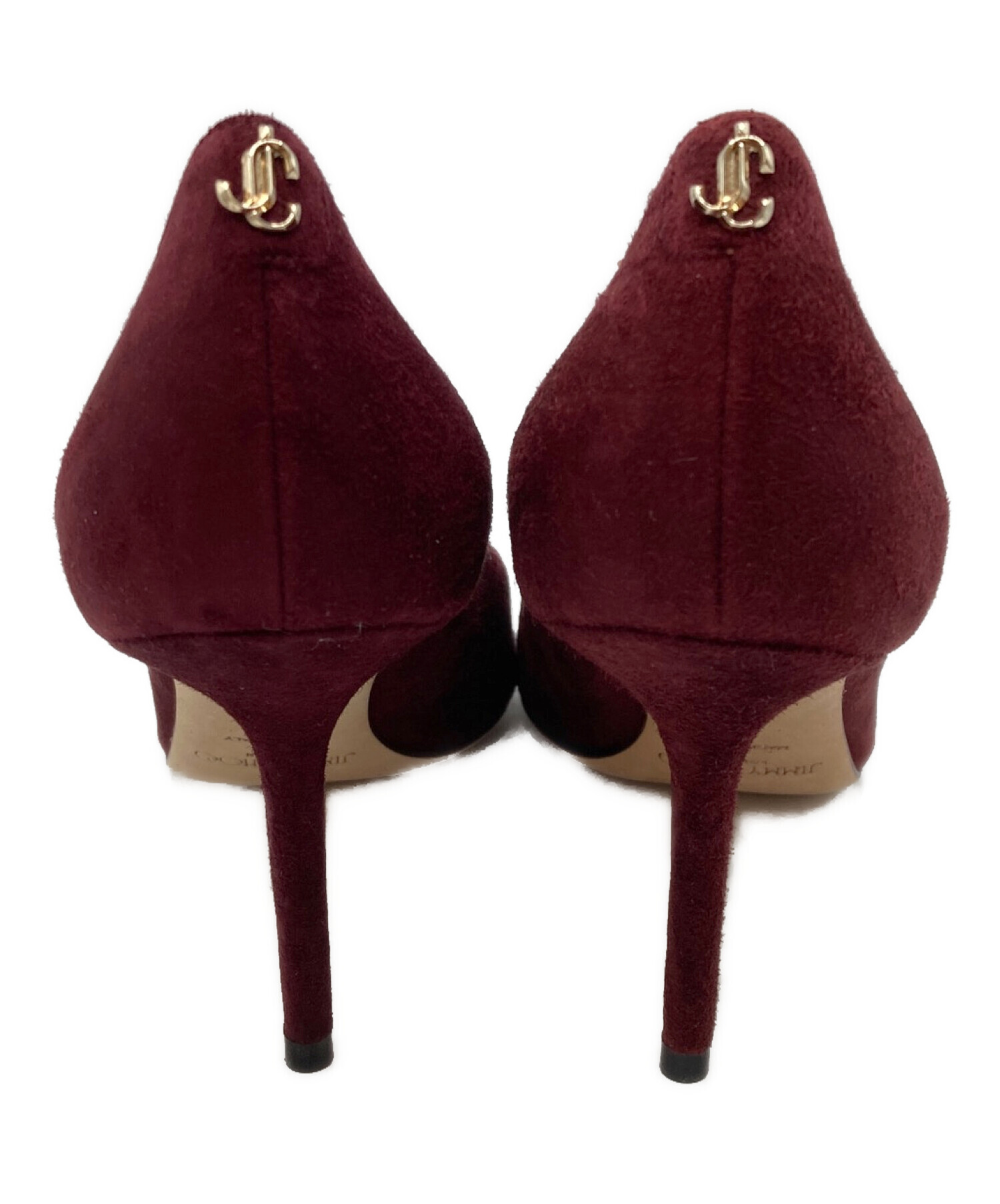 JIMMY CHOO ジミーチュウ パンプス スタッズ レザー ボルドー 37 中古・古着通販】JIMMY CHOO (ジミーチュウ) ヒールパンプス ボルドー