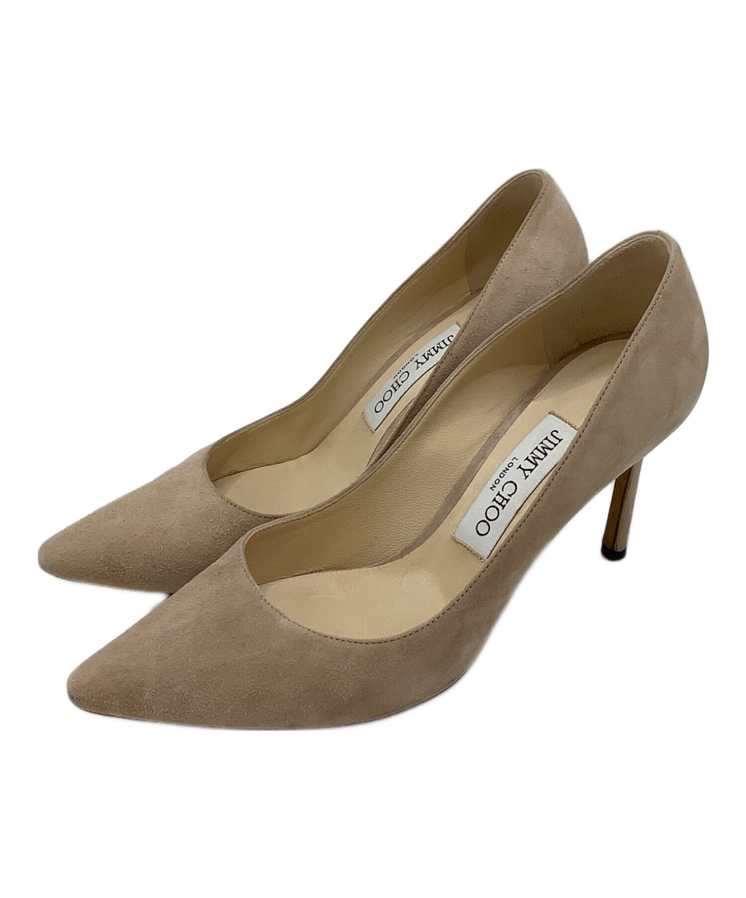 中古・古着通販】JIMMY CHOO (ジミーチュウ) ヒールパンプス ベージュ 