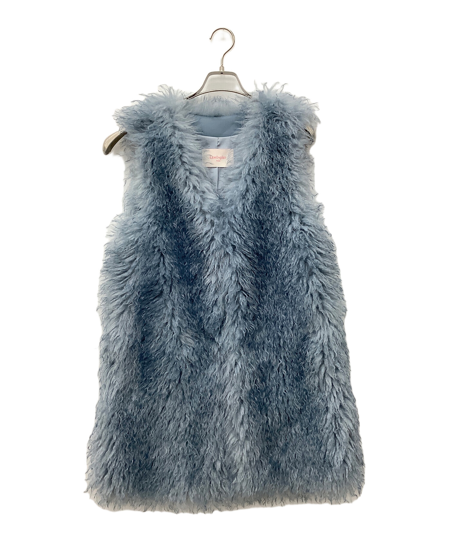 中古・古着通販】LEMONPLET (レモンプレット) エコファーベスト スカイ