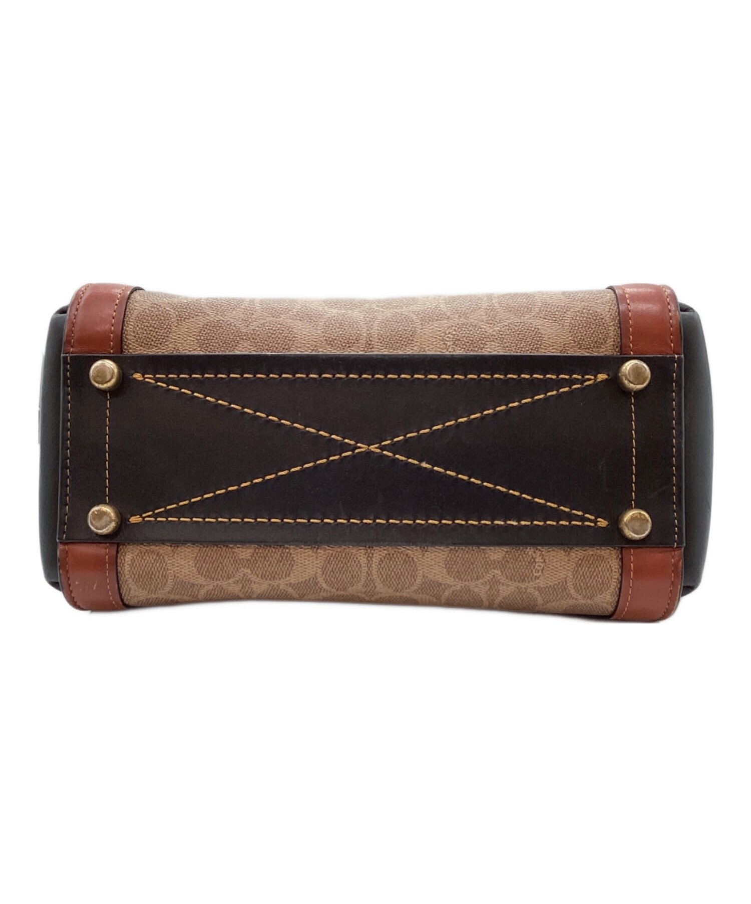 中古・古着通販】COACH (コーチ) トートバッグ ブラウン×ブラック