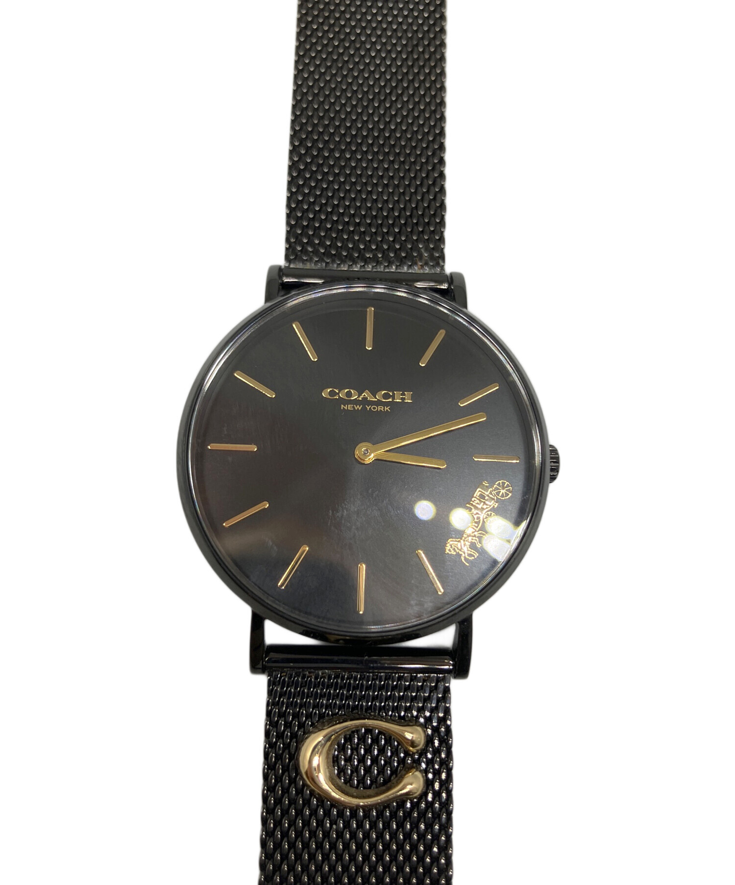 【中古】 こくご（パート1） 中古・古着通販】COACH (コーチ) ペリー ブラック ブラック｜ブランド