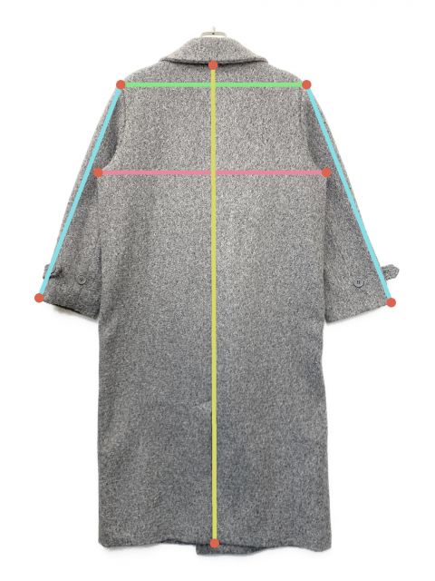 中古・古着通販】ACLENT (アクレント) チェスターロングコート グレー
