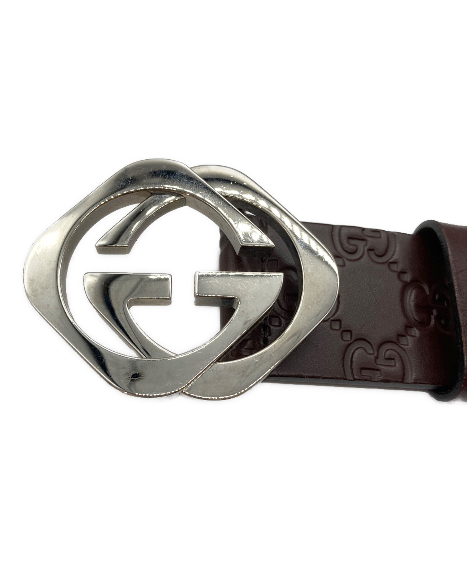 グッチGUCCI シマレザーベルト