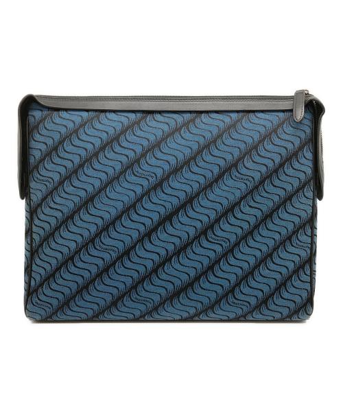 スマイソン SMYTHSON レザー クラッチバック グリーン 中古・古着通販】SMYTHSON (スマイソン) クラッチバッグ ブラック