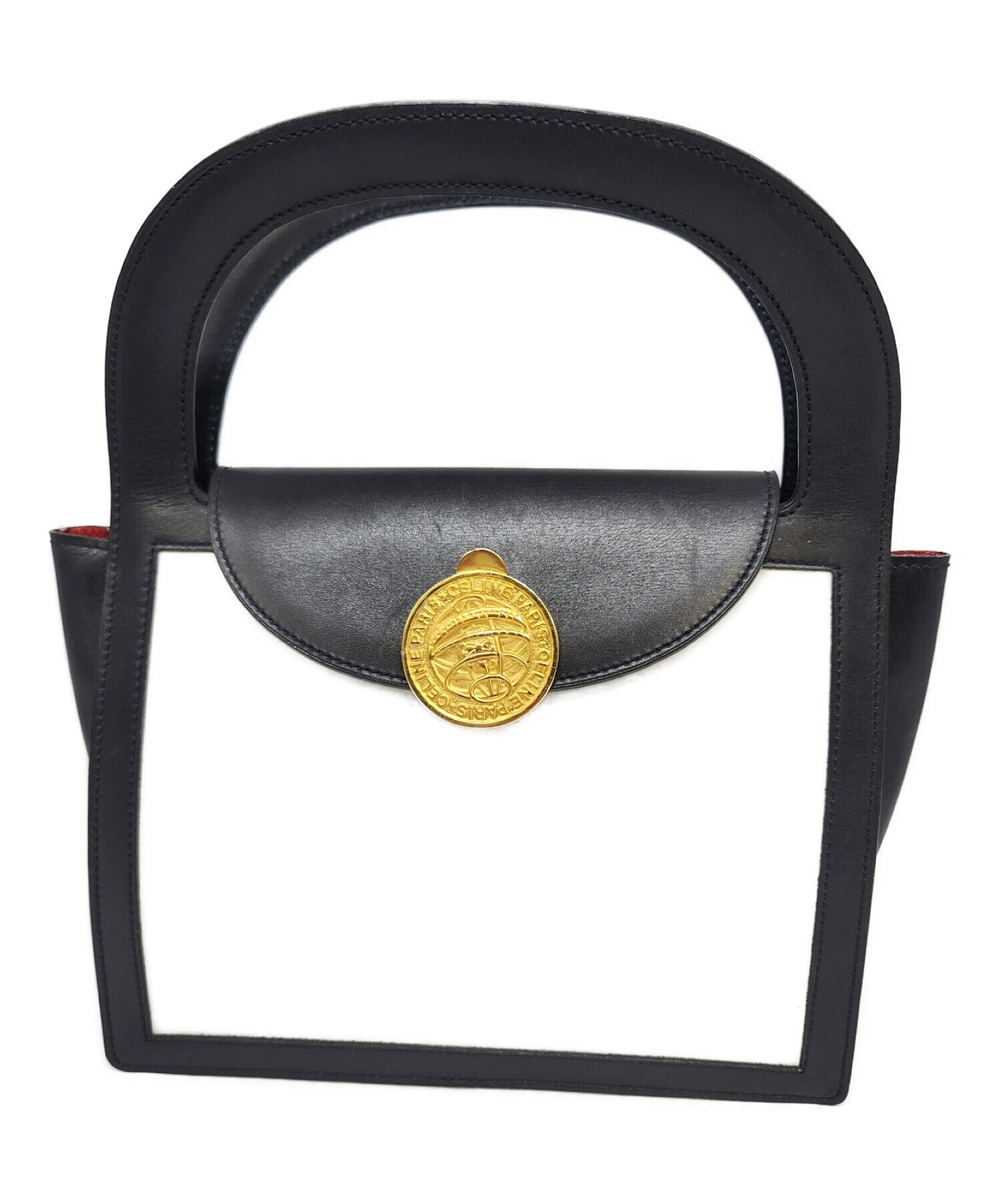 中古・古着通販】CELINE (セリーヌ) サークルプレートハンドバッグ 