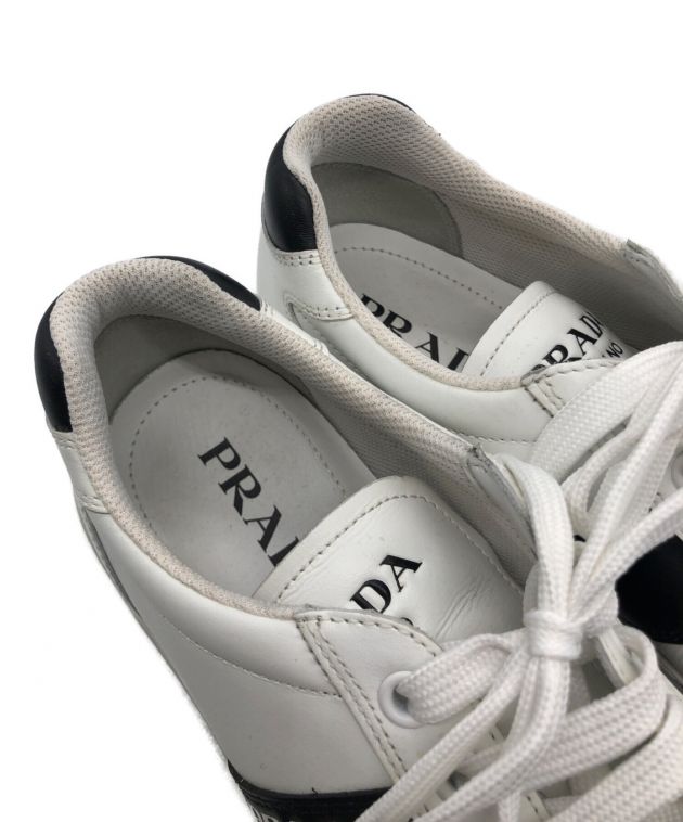 中古・古着通販】PRADA (プラダ) スニーカー ホワイト サイズ:SIZE 6 1