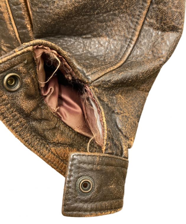 ハーレーダビッドソン　レザーフライトジャケット　Mサイズ　ヴィンテージ レア Harley Davidson ヴィンテージ レザー ジャケット Mサイズ 中古