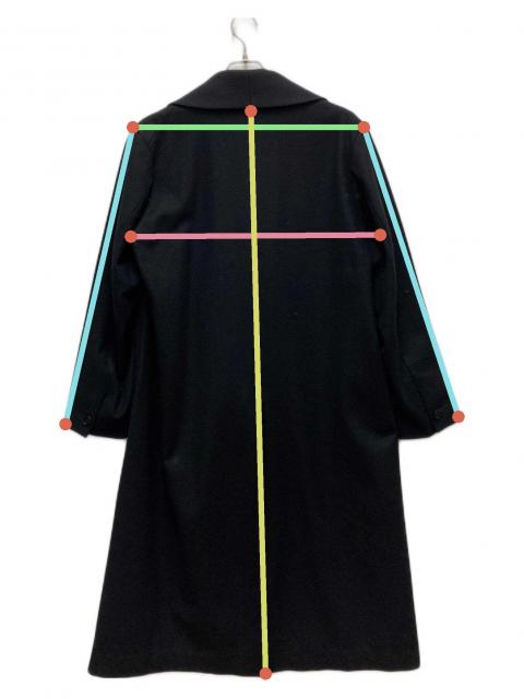 中古・古着通販】ETHOSENS (エトセンス) ウールコート ブラック サイズ