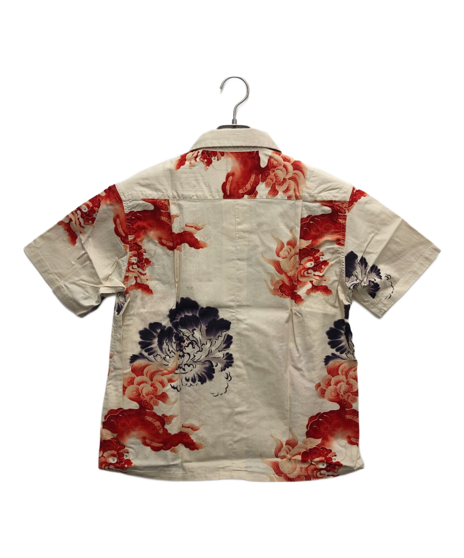 【ジャングルジャングル岸和田店】サンサーフ　綿シャツ　唐獅子牡丹　メンズ　Ｍサイズ ジャングルジャングル岸和田店】サンサーフ 綿シャツ 唐獅子牡丹