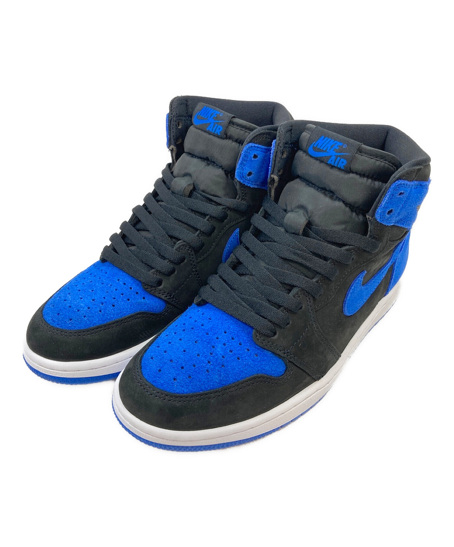 中古・古着通販】NIKE (ナイキ) ハイカットスニーカー ブラック×ブルー 
