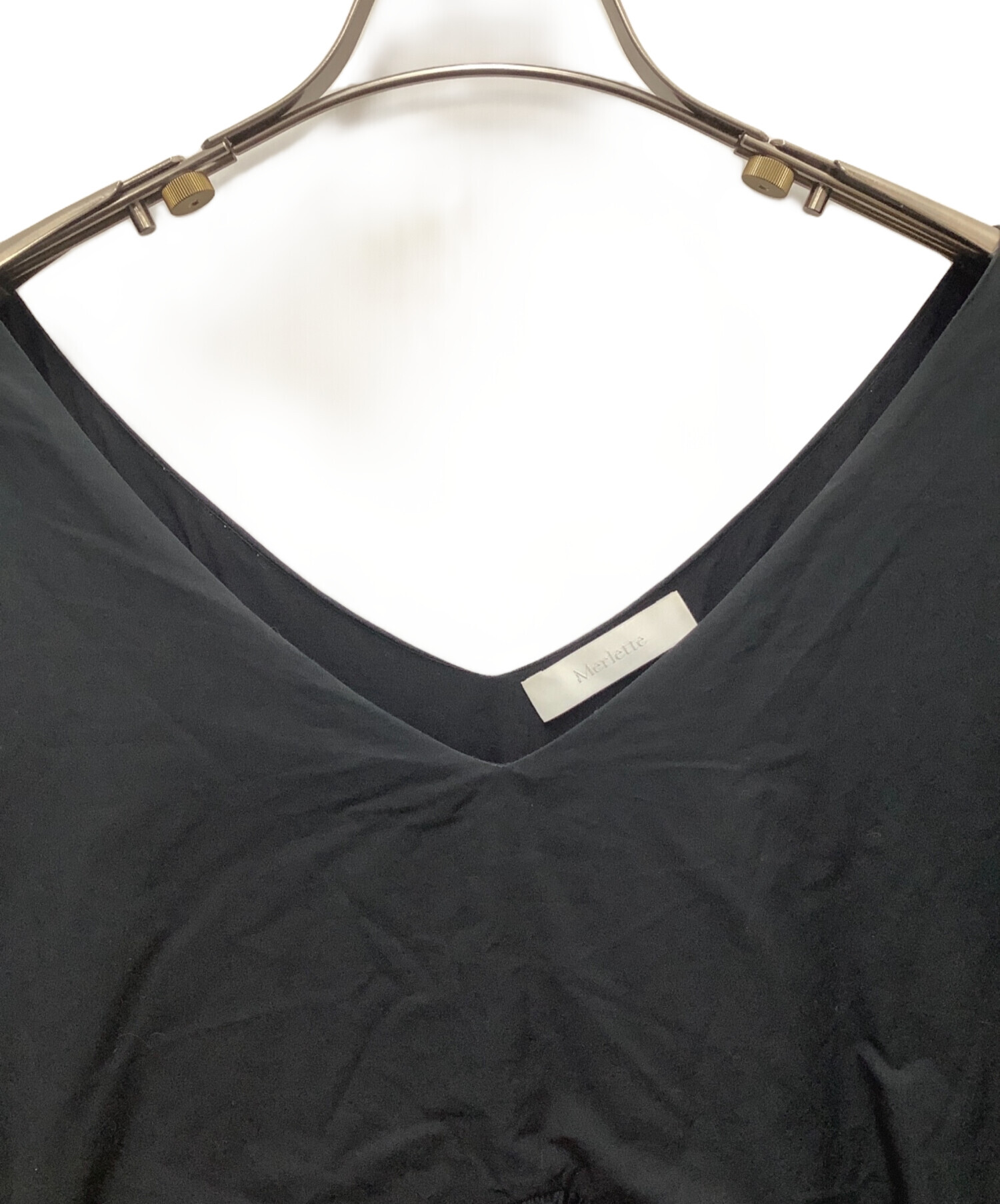 中古・古着通販】merlette (マーレット) MILLER:ワンピース ブラック 