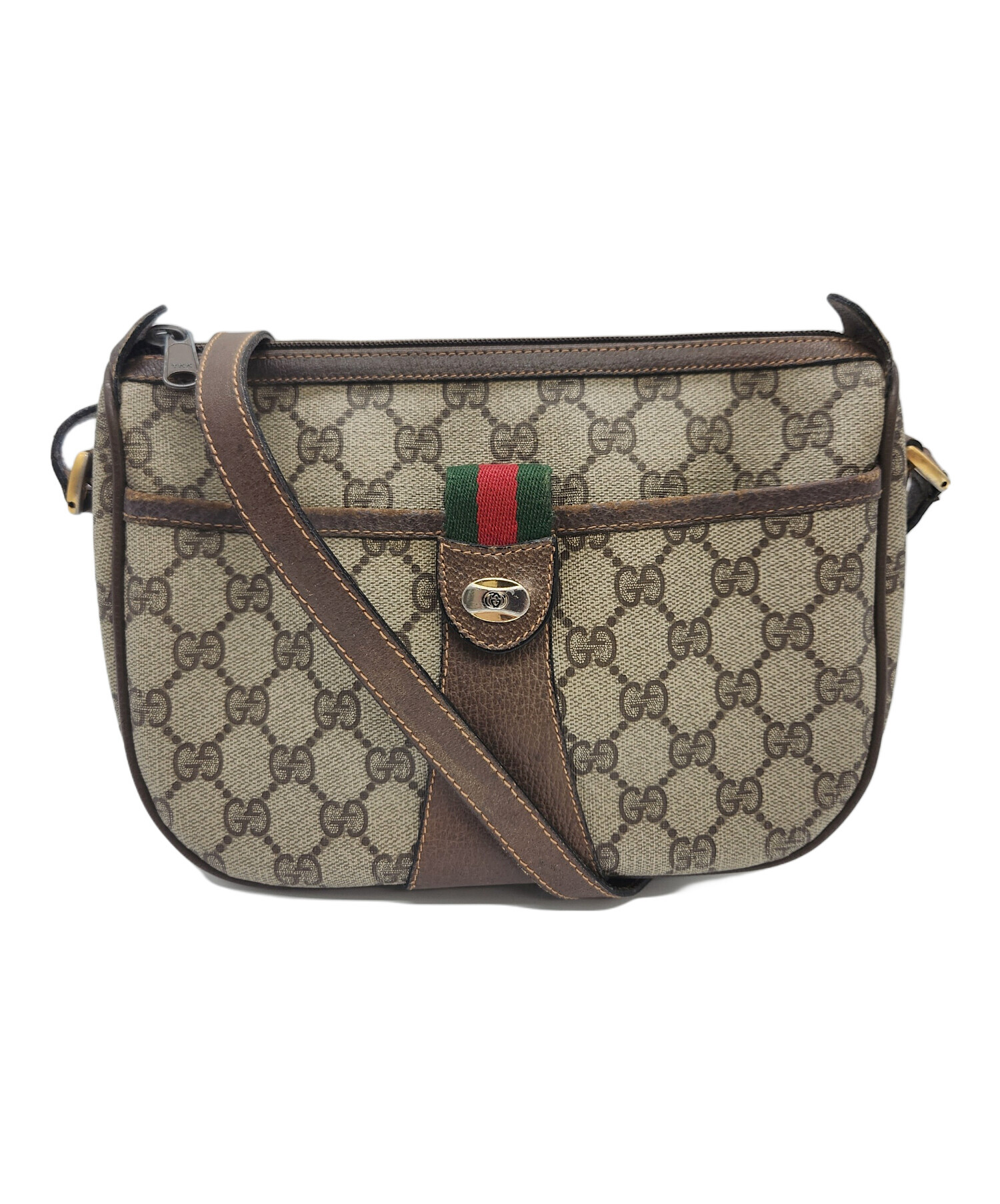 中古・古着通販】GUCCI (グッチ) ショルダーポーチ ブラウン｜ブランド 