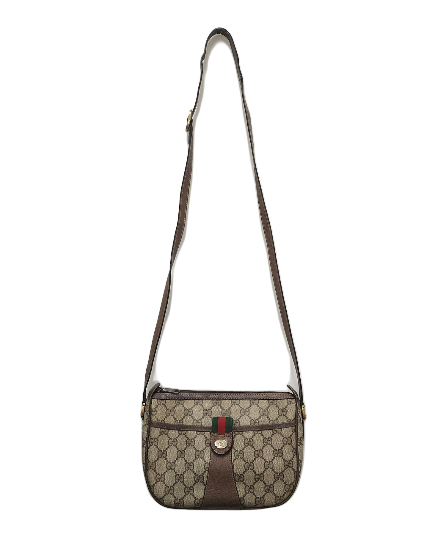 中古・古着通販】GUCCI (グッチ) ショルダーポーチ ブラウン｜ブランド 