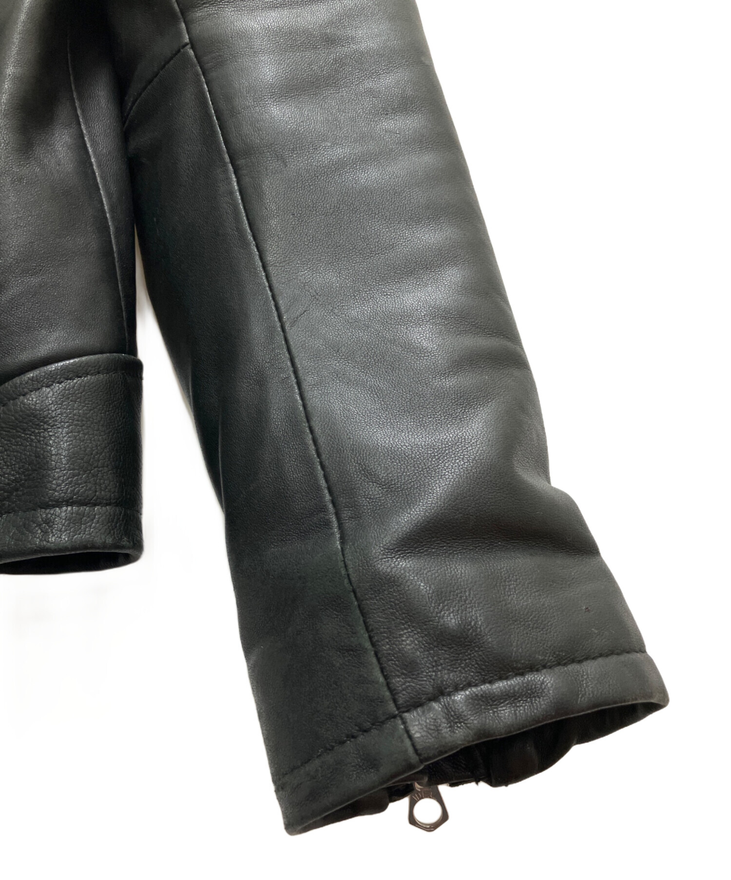 中古・古着通販】HARE (ハレ) ライダースジャケット ブラック サイズ