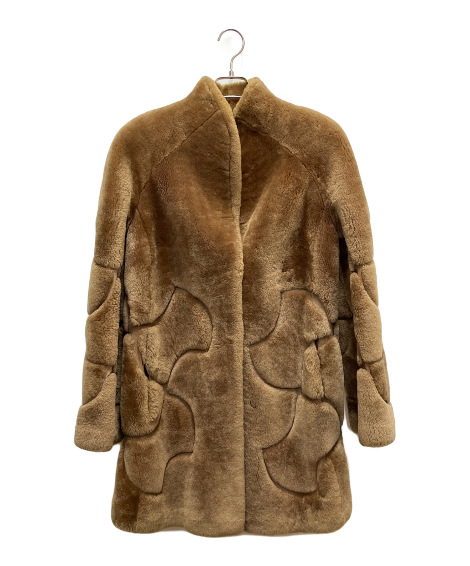 中古・古着通販】bartoli (バルトリ) 毛皮ロングコート ブラウン