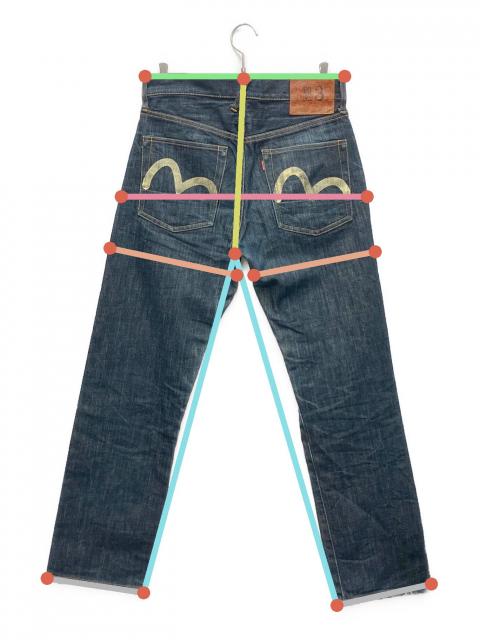 EVISU デニムパンツ EVISU エヴィス Lot.2001 大黒 デニム パンツ インディゴブルー