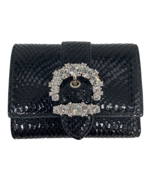 【極美品】JIMMY CHOO ジミーチュウ Cheri 三つ折財布 ブラック 楽天市場】【訳ありアウトレット】ジミーチュウ 財布 三つ折り