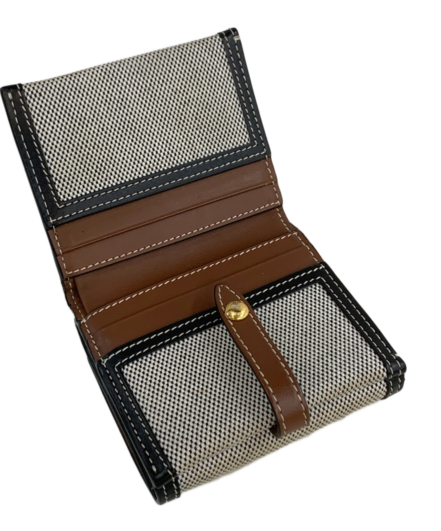 本日値下げ。 BURBERRY 三つ折り財布 ホースフェリー 中古・古着通販】BURBERRY (バーバリー) 3つ折り財布 ホースフェリー