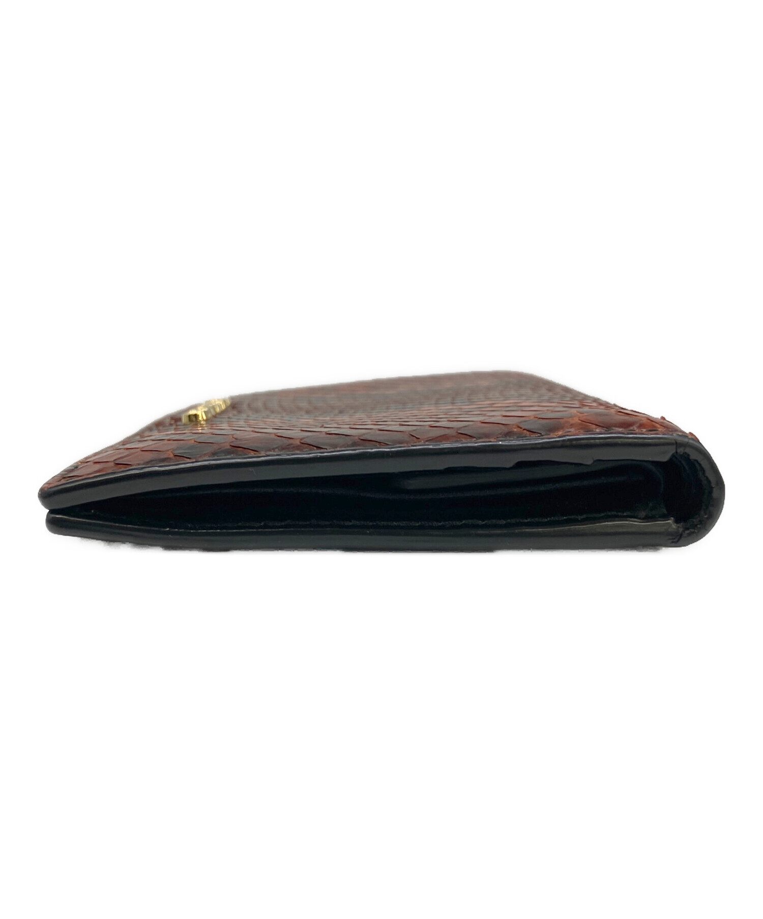 中古・古着通販】TOM FORD (トムフォード) 型押し2つ折り財布 ブラウン