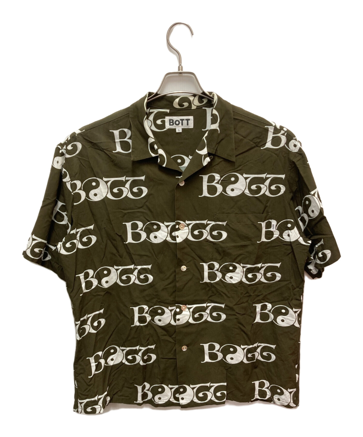 中古・古着通販】BoTT (ボット) オープンカラーシャツ ブラウン サイズ