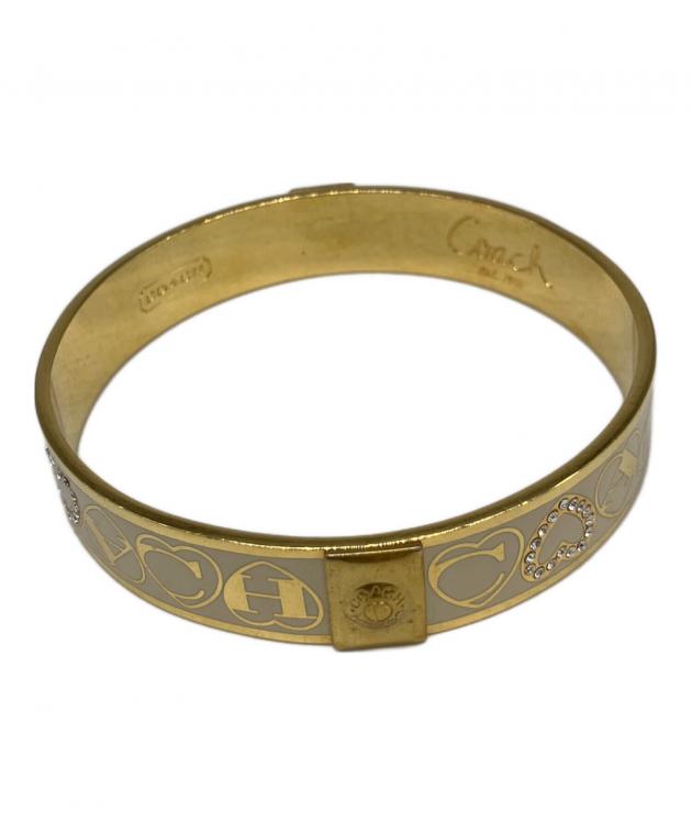 中古・古着通販】COACH (コーチ) バングル ホワイト×ゴールド【色