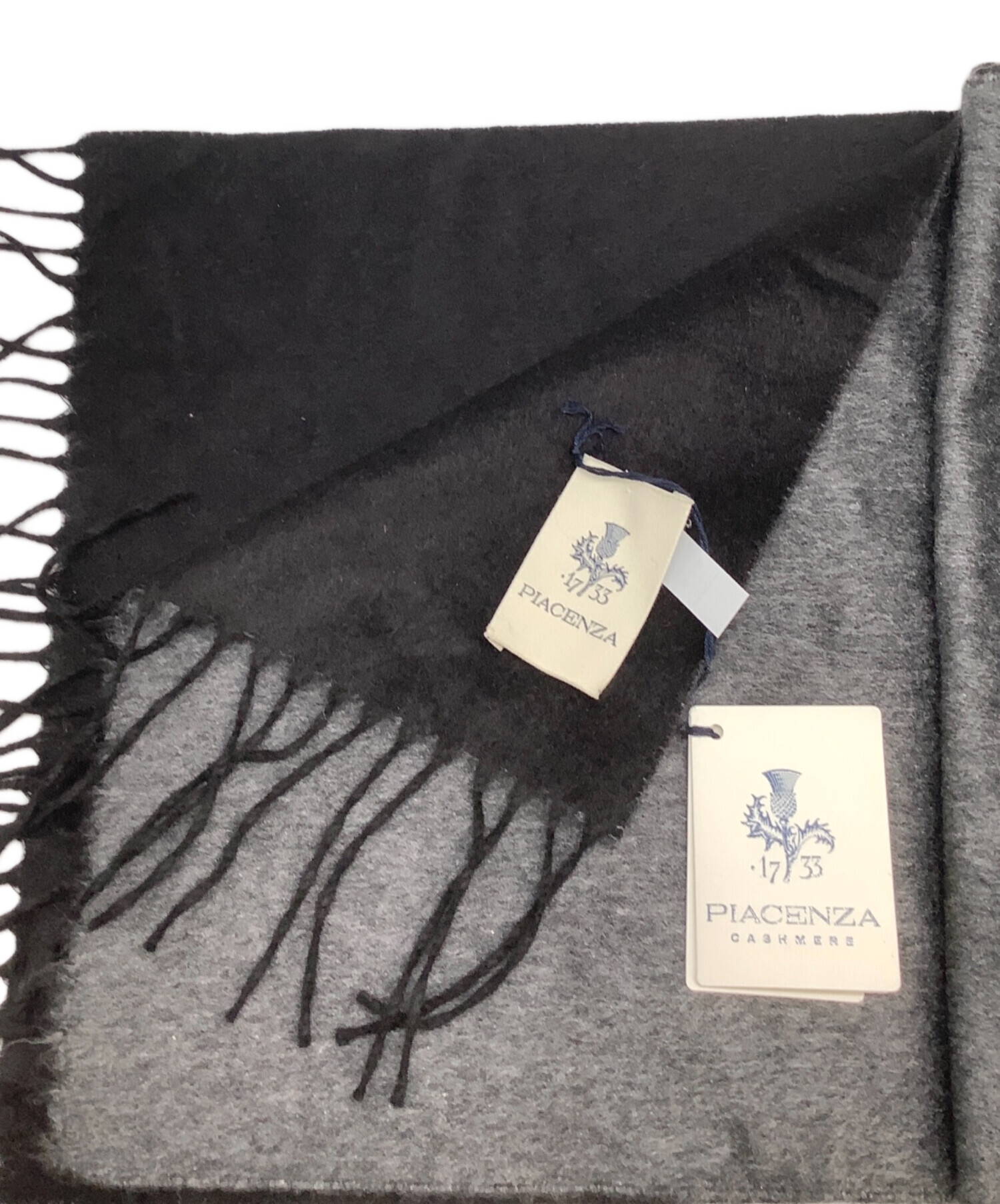 PIACENZA ピアチェンツァ マフラー NAVYxBLACK PIACENZA ピアチェンツァ マフラー NAVYxBLACK