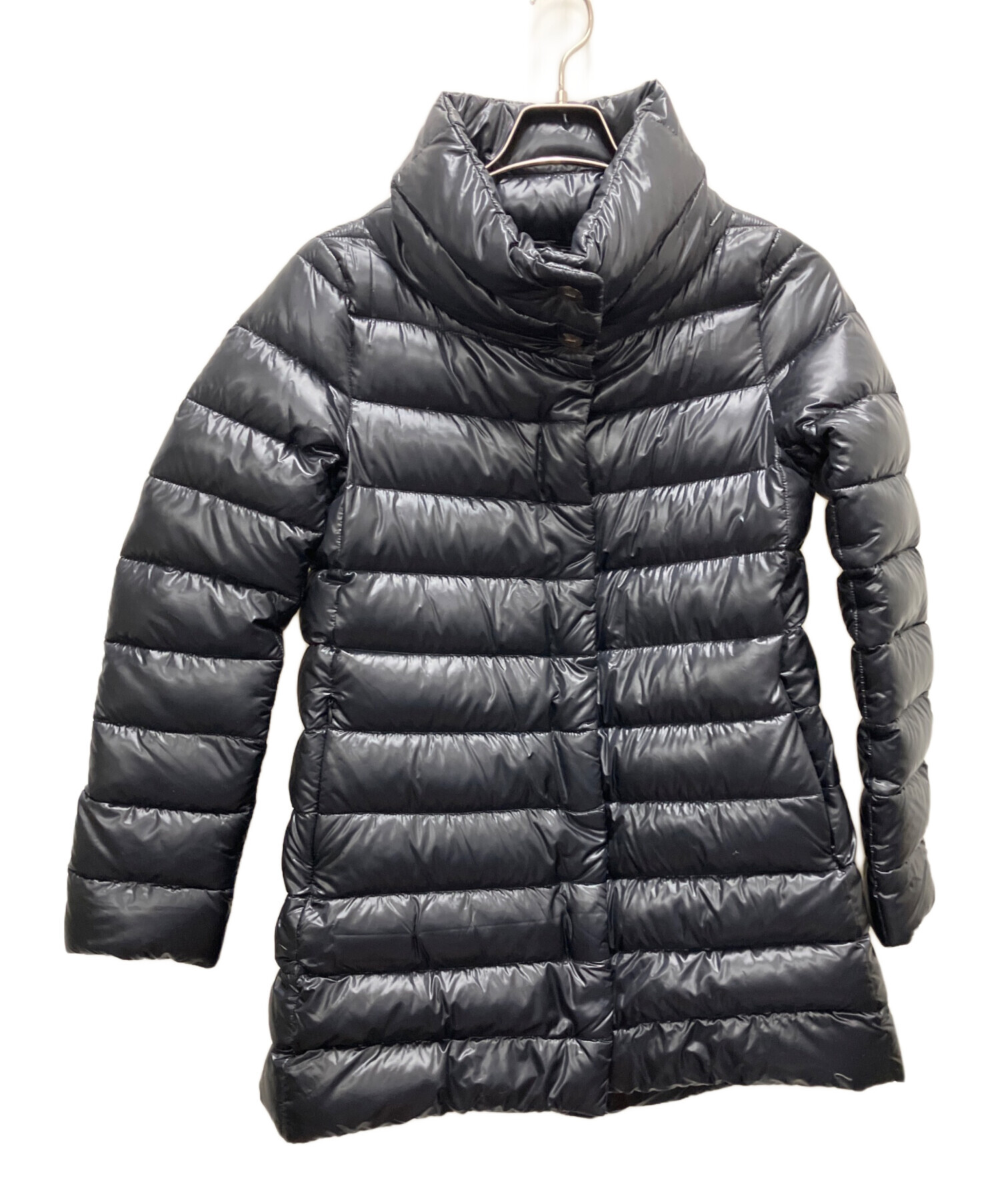 herno ヘルノ チャコールダウンコート 48 中古品 中古・古着通販】HERNO (ヘルノ) ダウンコート ブラック サイズ:L