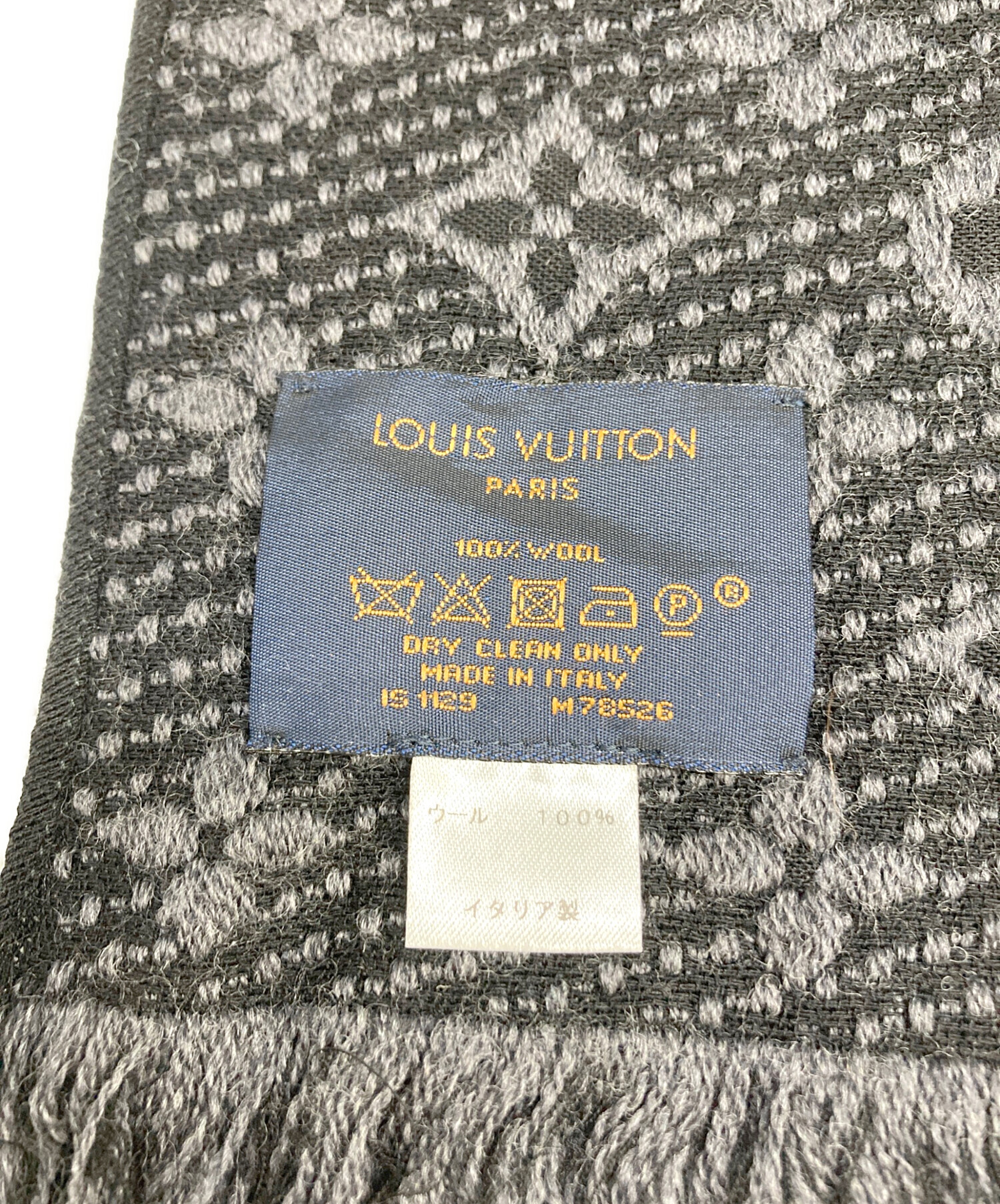 中古・古着通販】LOUIS VUITTON (ルイ ヴィトン) マフラー ネイビー