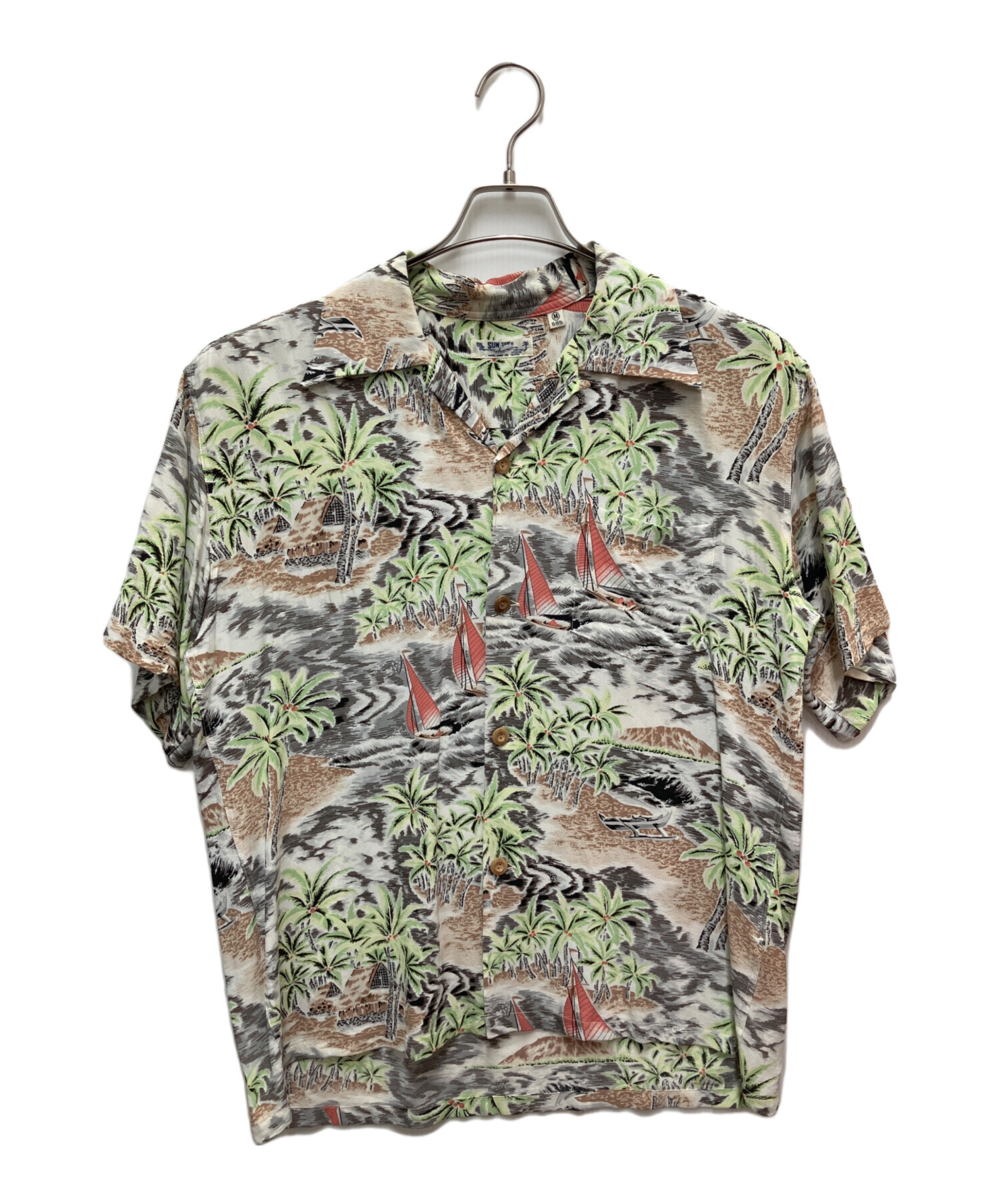 中古・古着通販】Sun Surf (サンサーフ) Palmtree × Wave アロハシャツ