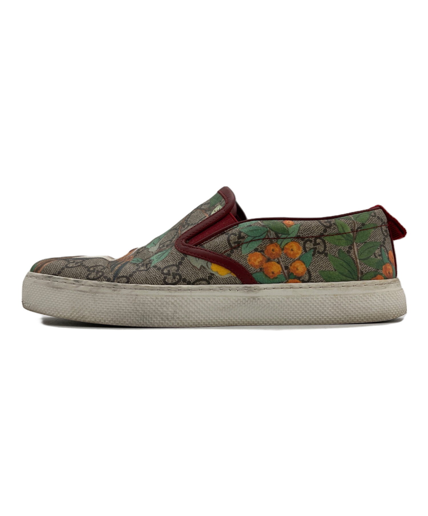 中古・古着通販】GUCCI (グッチ) GGスプリームスリッポン ベージュ 